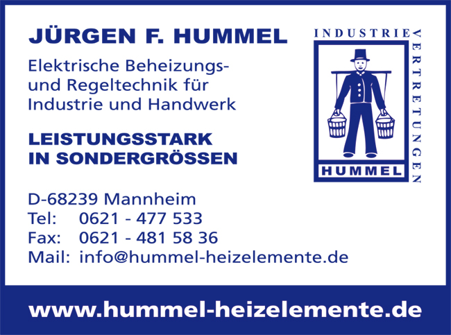 Jrgen Hummel - Beheizungs- und Regeltechnik fr Industrie und Handwerk - Mannheim